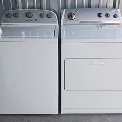 Whirlpool High Efficiency Top Load Washer & Electric Dryer Set