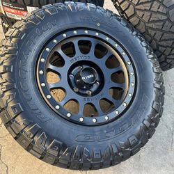 17x8.5 0mm METHOD MR305 NV Wheels NITTO Tires Toyota Tacoma 4Runner Tundra Sequoia Rim 6x5.5