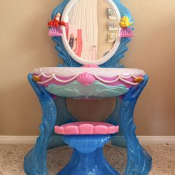 The Little Mermaid Vanity With Bench 