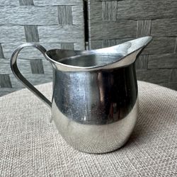 Vintage Edward Don & Co 18-8 Stainless Steel Creamer – Made in Japan – 7 oz – Brushed Finish