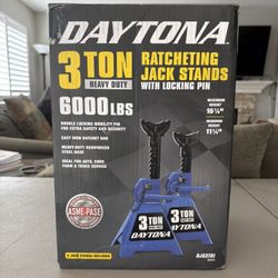 DAYTONA 3-TON HEAVY DUTY JACK-STANDS