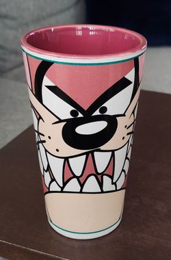 Warner Bros. 2000 Taz Tasmanian Devil Face Coffee Latte Mug Gibson