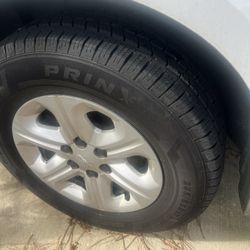 Chevy Traverse White Tan Interior 