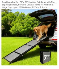 Foldable Dog Car Ramp 71" x 20"