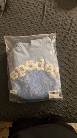 Light blue Sp5der hoodie no tags brand new