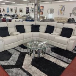 Power Reclining Sectional In Stock For Immidiate Delivery 