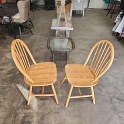 Set Of Wooden Chairs