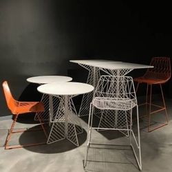 Various "Bend" Wire Furniture Pieces