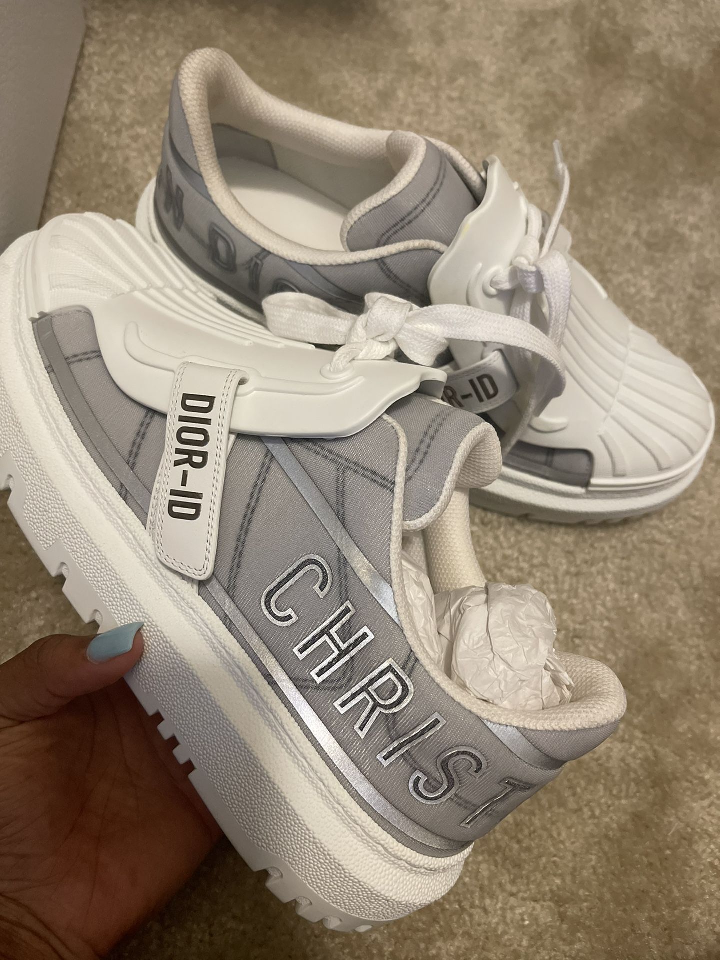 dior shoes white