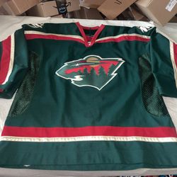 Authentic Koho Jersey Minnesota Wild Mens 54 90s Vintage Mic Green Nhl