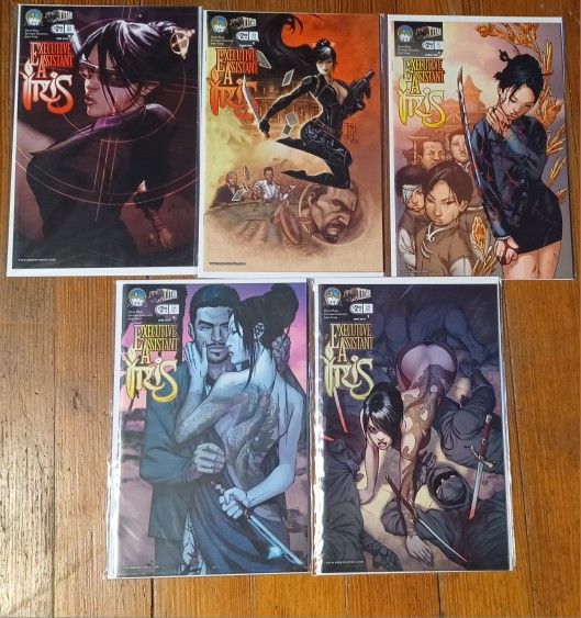 5 Comic Book Lot Executive Assistant Issue Titan IRIS Issue 2 Five