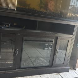 Tv stand fireplace heater