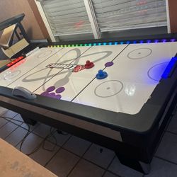 Air Hockey Table with LED Lights 