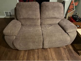 Recliner sofa and loveseat