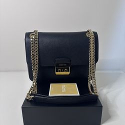 MICHAEL KORS Handbag Women’s Black & Gold Shoulder Bag (Authentic)