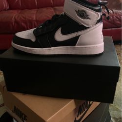 Air Jordan 1 Mids Black And White Hi Fly Yease