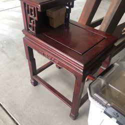 Wooden Antique Side Table Nightstand 