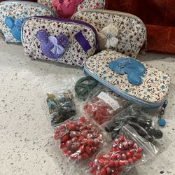 Glass Beads In Pouch