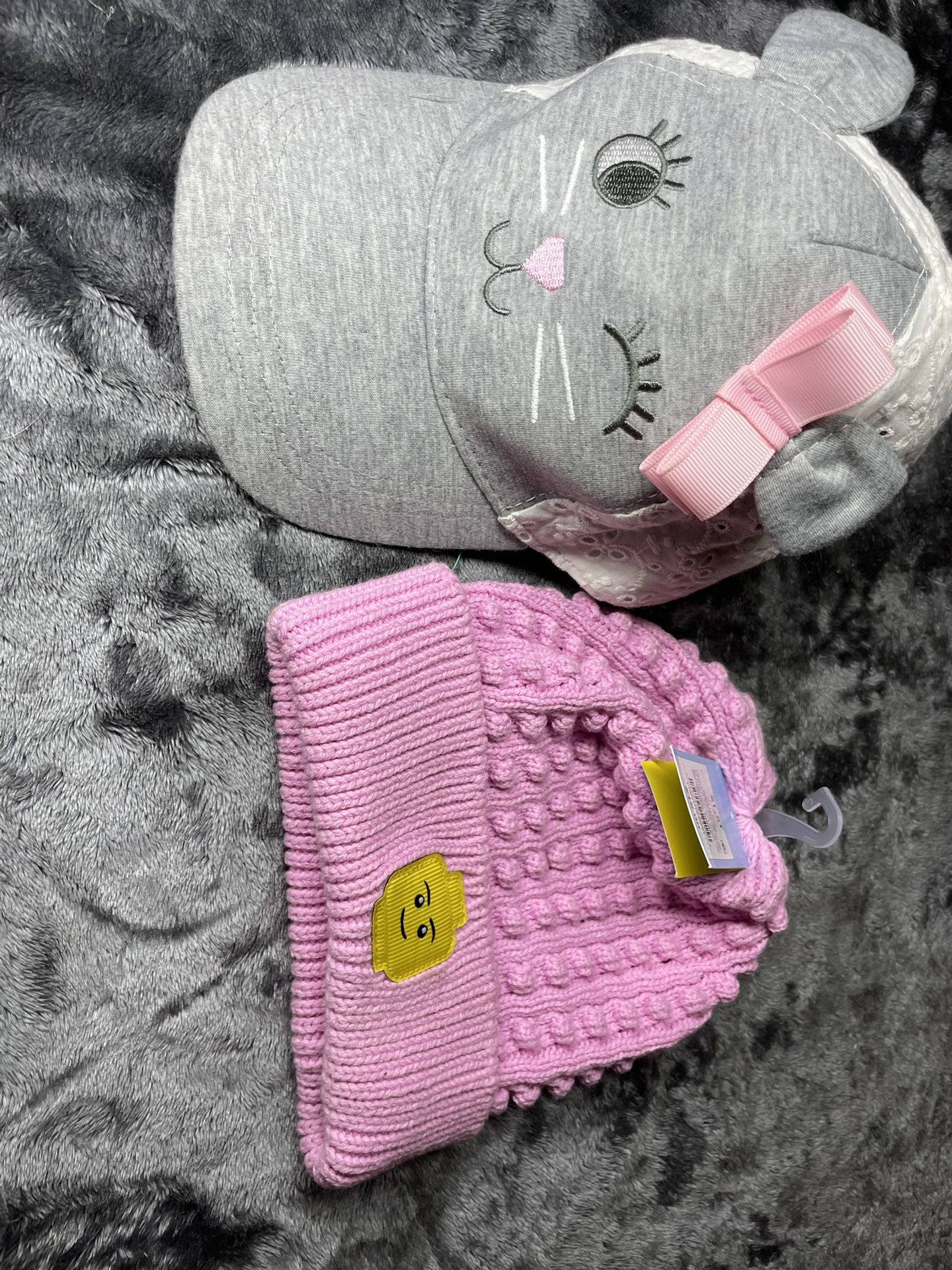 Girls Hats Lot Of 2 