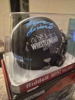 WrestleMania Authentic Signed Rey Fenix Mini Helmet