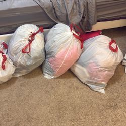 4 Trash Bags Full Of Clothes Ages 10-12