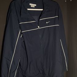 Nike Men’s Large Navy Blue Windbreaker Jacket /light blemishes/
