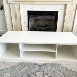Pottery barn white corner tv stand deals
