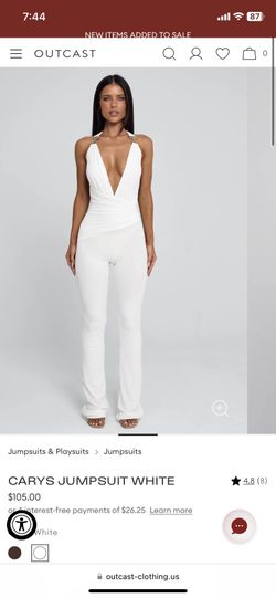 Outcast White Jumpsuit New Xs