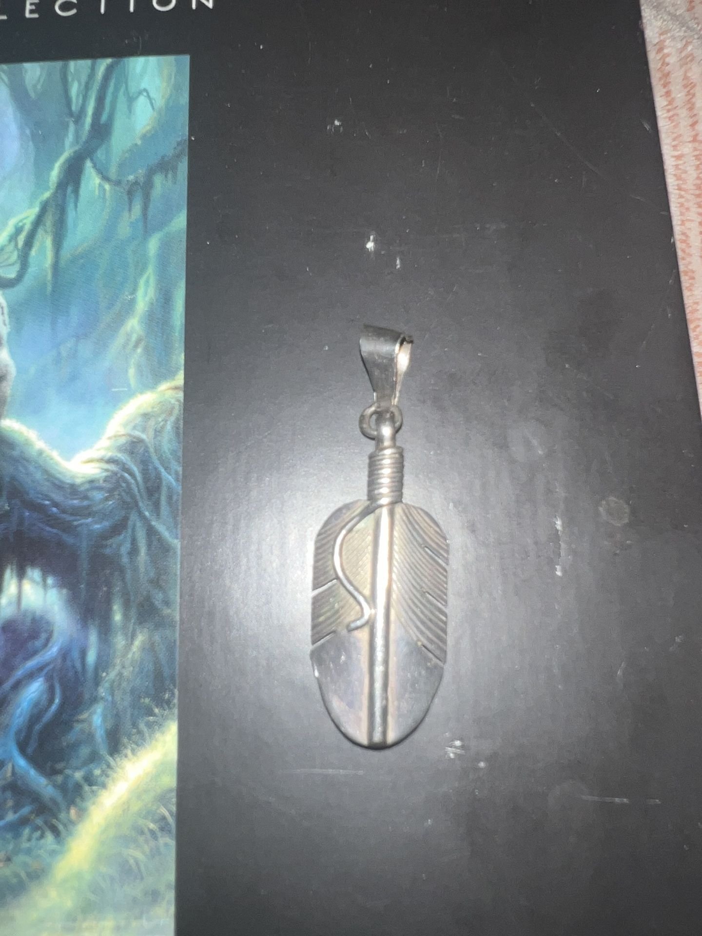 Sterling Silver Feather Pendant