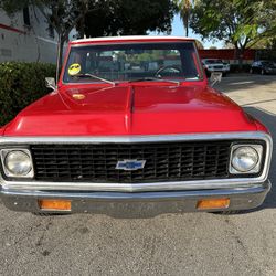 1972 two tone Chevy Cheyenne C1, 8 foot bed pick up truck small block 350 with appraisal