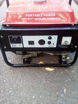 Portable Power 1500 Watt Gasoline Generator