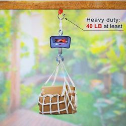 Ceiling Hooks With Safety Buckle Design For Garage Holiday Party Decoration, Dolibest Q-hanger Christmas New Year Light Hooks Outdoor String Outside