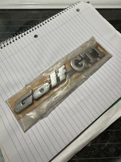 Golf GTI emblem VW old stock