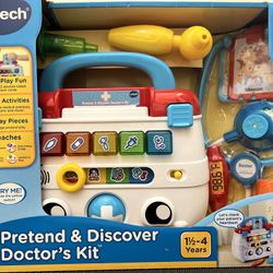 NEW V-TECH Pretend & Discover Doctor Kit