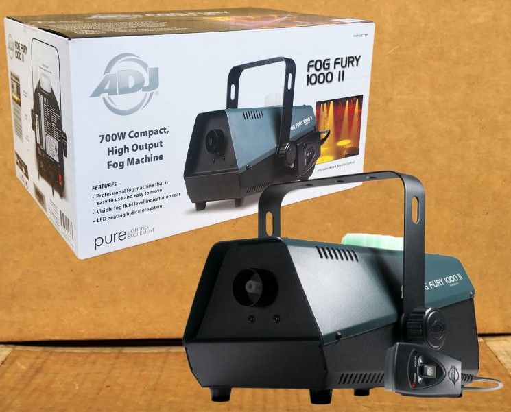 American DJ Fog Machine LED Tank Wired Remote Control Fog Fury 1000 ADJ 🚨 Payment Options Available 🚨 No Credit Needed 🚨 