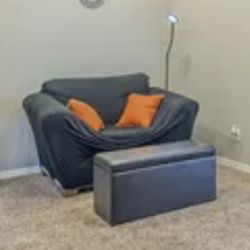 Reading Chair And Foot Bench