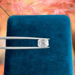1.57 Carat Lab Grown Emerald Shape Certified Diamond 