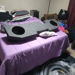 Subwoofer Box For Exr. Cab Truck I Believe It Fit Two Tens Really Nice Box!!