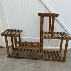Nice sturdy wooden plant stand