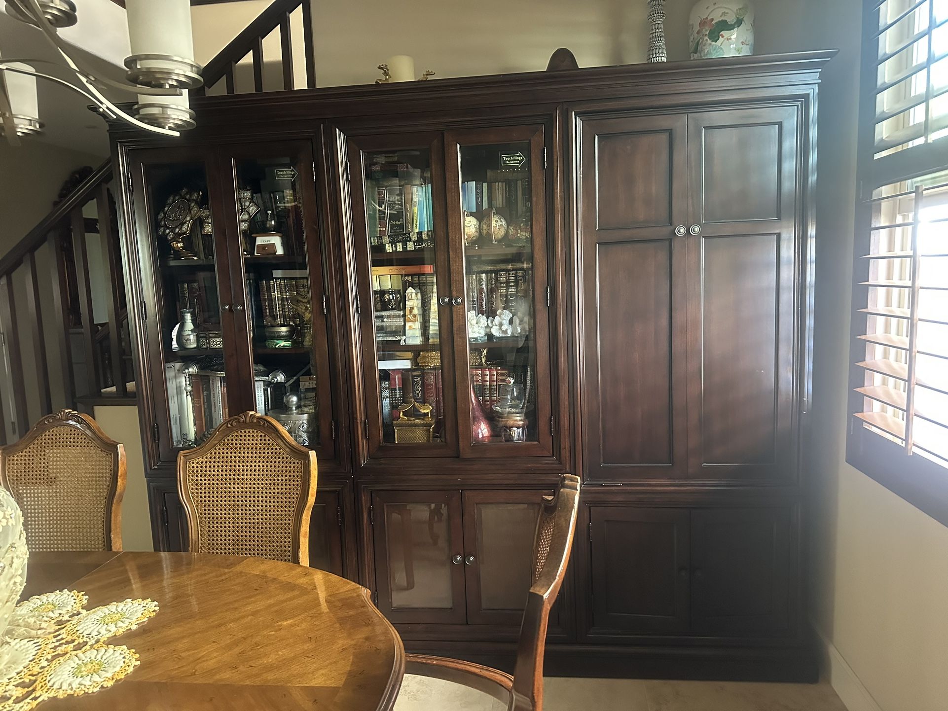 Wood Bookshelves Three Stands For Sale