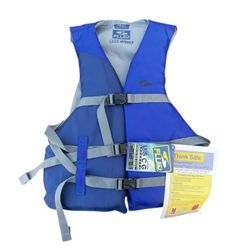 Fluid Aquatics Adult Universal USCG Approved Life Vest Jacket New with Tags