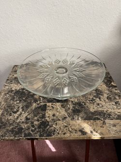 Crystal Cake Plate