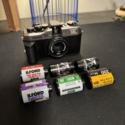 Pentax 17 Film Camera With Some Extra Film Stock