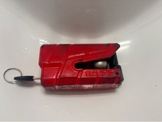 Motorcycle brake disc lock