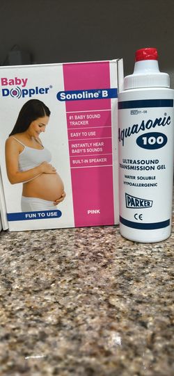 Baby Doppler and ultrasound gel