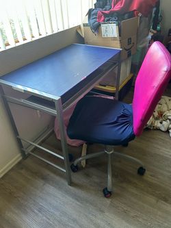 Desk and chair