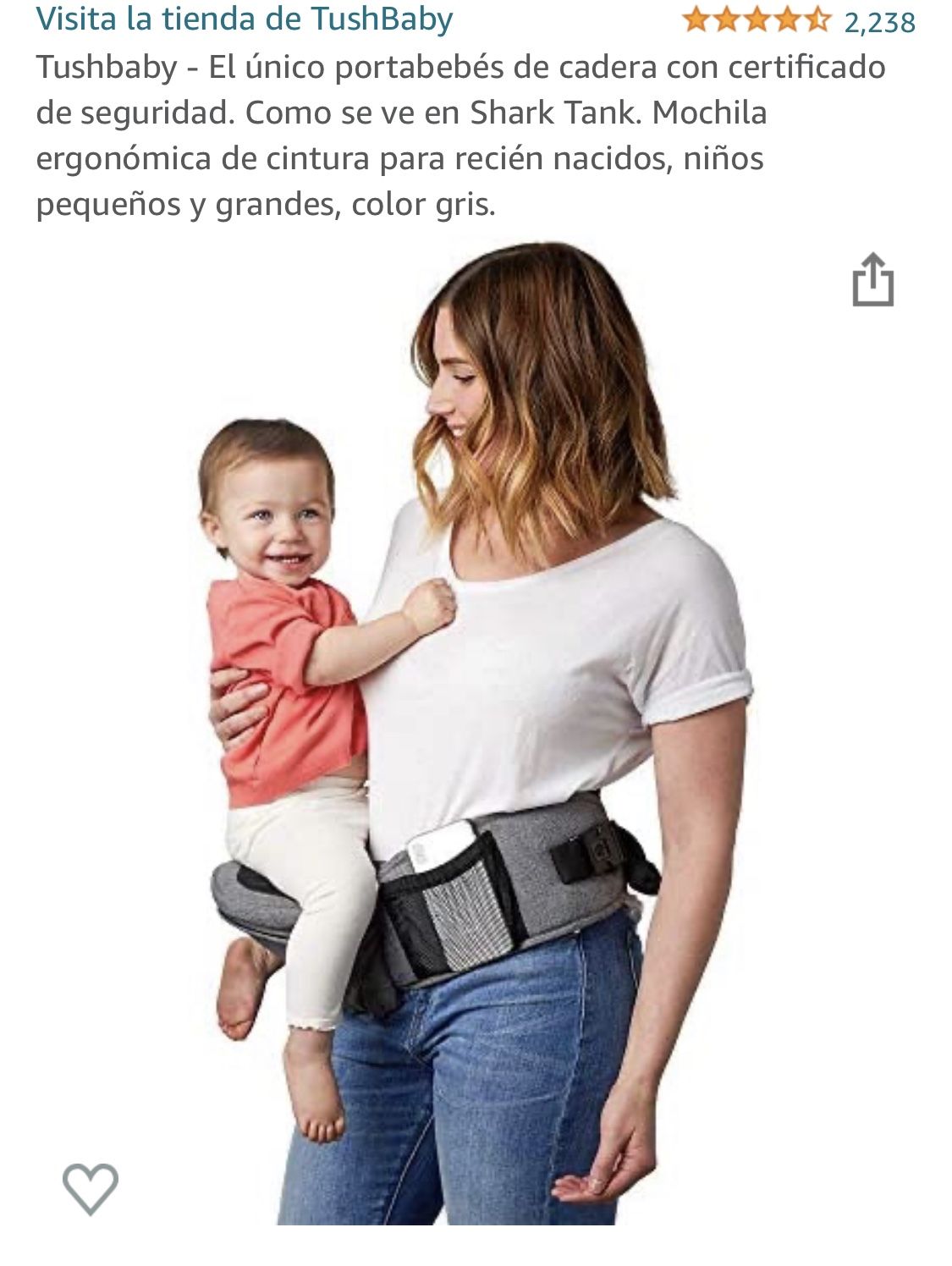 Baby Carrier/ Porta bebé De Cadera