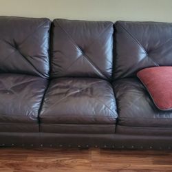 Real Genuine Leather 3 Seater Couch