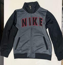 Nike Full-Zip Track Jacket Gray and Black