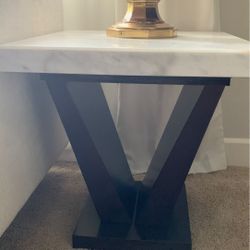 Marble top end table